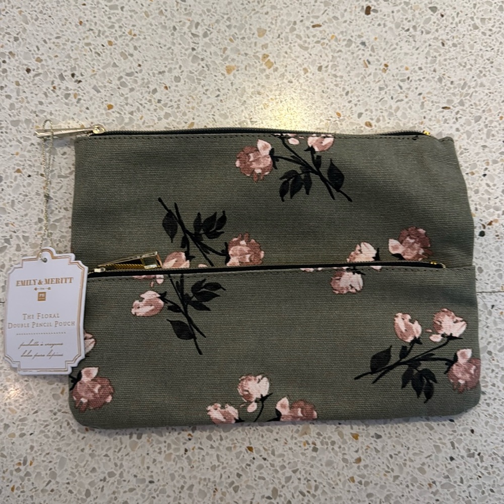 Floral Makeup / Pencil Pouch
